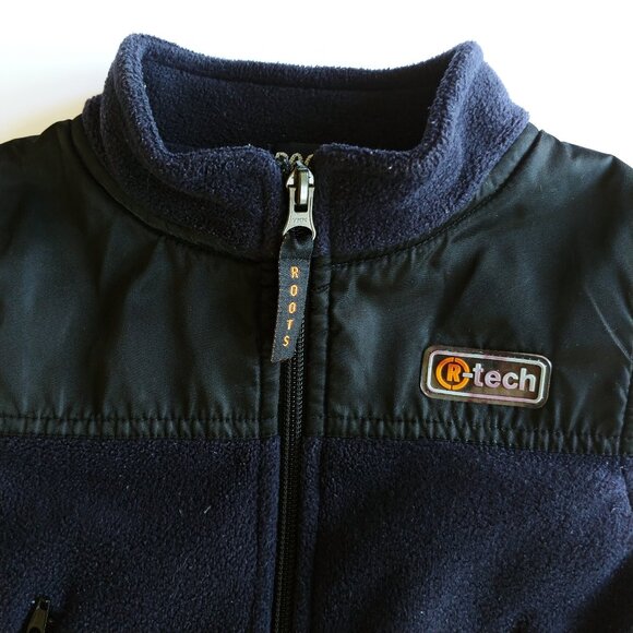 Roots Athletic Fleece/Nylon Zip-Up Vest Made in Canada size 4T - Picture 10 of 10